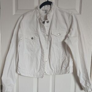 Women's White Denim Jacket
